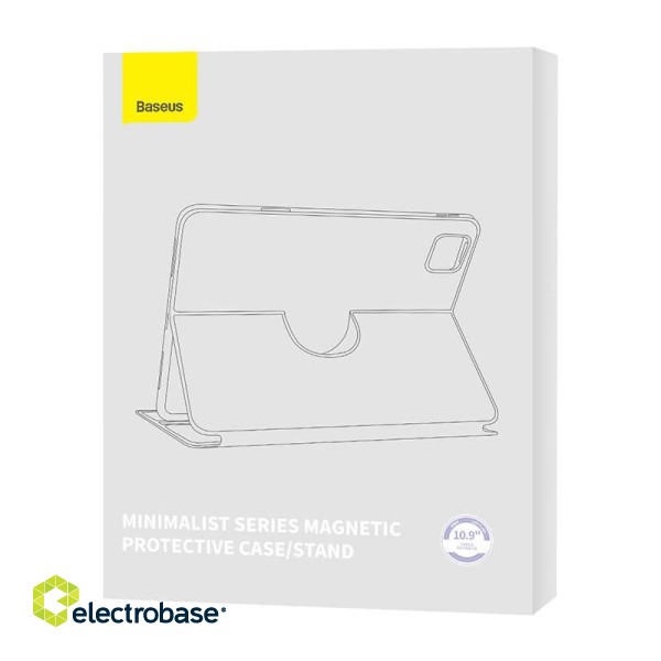 Baseus Minimalist Series IPad 10 10. 9" Magnetic protective case (purple) paveikslėlis 6