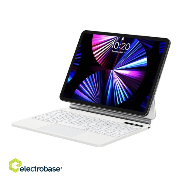 Keyboard Case Pro Baseus Brilliance for iPad 12.9" (2018/2020/2021) (white) фото 2