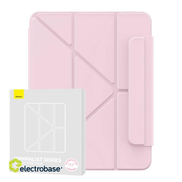 Magnetic Case Baseus Minimalist for Pad 10.2″ (2019/2020/2021) (baby pink) image 1