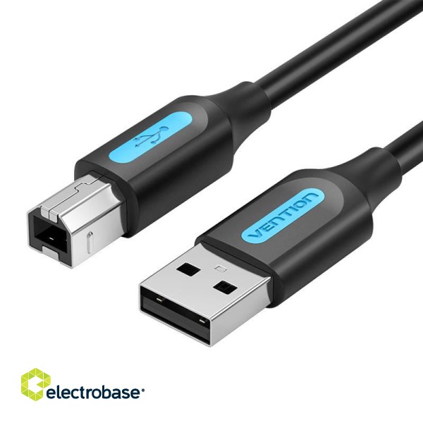 Cable USB 2.0 A to B Vention COQBD 0.5m (black)