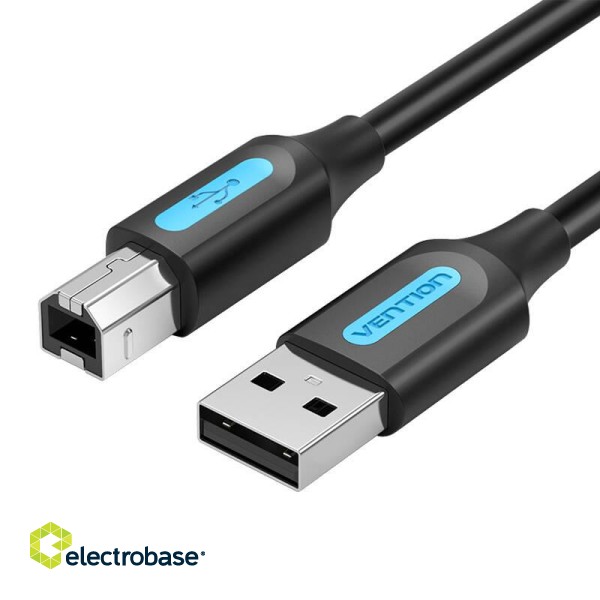 Cable USB 2.0 A to B Vention COQBG 1.5m (black)