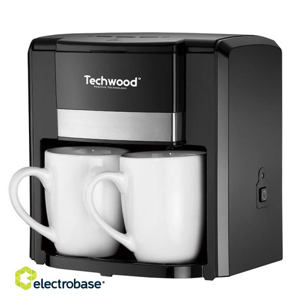 2-cup pour-over coffee maker Techwood (black) image 1