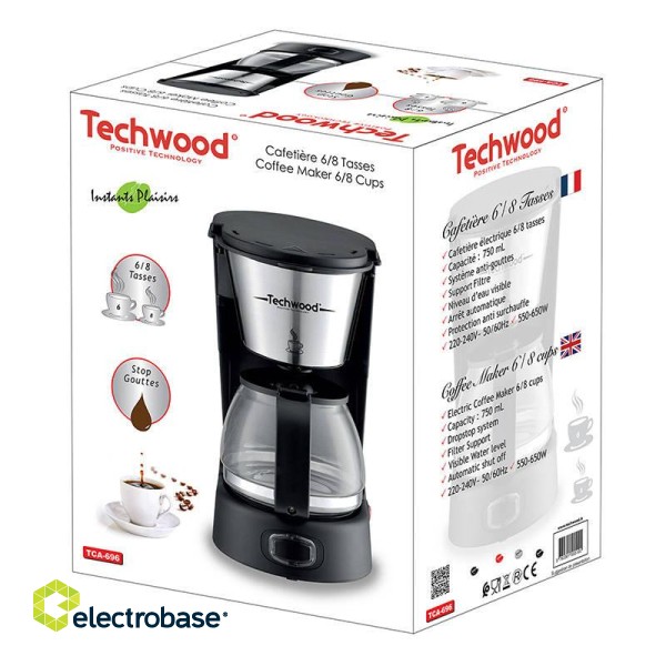 Pour-over coffee maker Techwood   TCA-696 (black) image 2