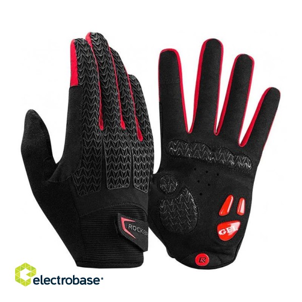 Rockbros cycling gloves size: L S169-1BR (black-red) image 2