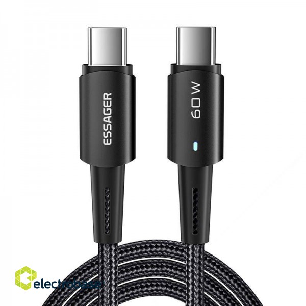 USB-C to USB-C Cable 60W Essager 1m (black)