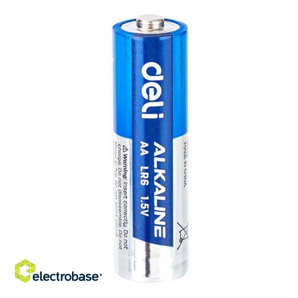 Alkaline batteries Deli  AA LR6 4+2 pcs image 1