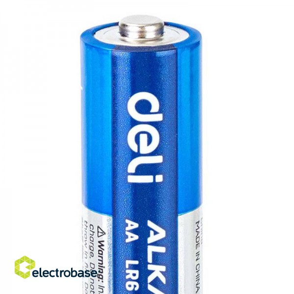 Alkaline batteries Deli  AA LR6 4+2 pcs image 2