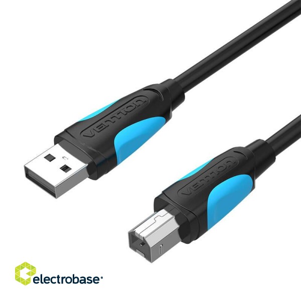 Printer Cable USB 2.0 A do USB-B Vention VAS-A16-B500 5m Black paveikslėlis 5