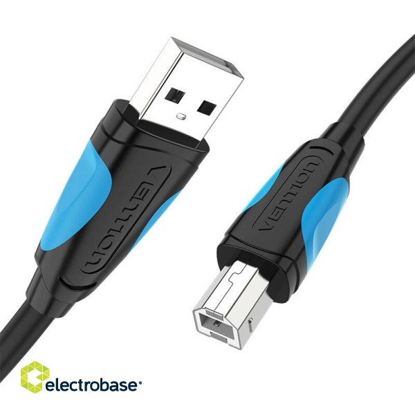 USB 2.0 A to USB-B printer cable Vention VAS-A16-B100 1m Black image 3