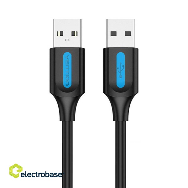 USB 2.0 cable Vention COJBC 2A 0.25m Black PVC фото 1