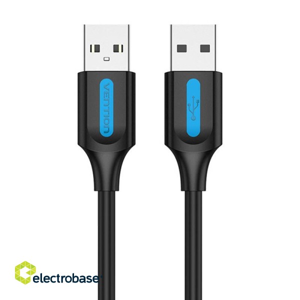 USB 2.0 cable Vention COJBF 2A 1m Black PVC image 1