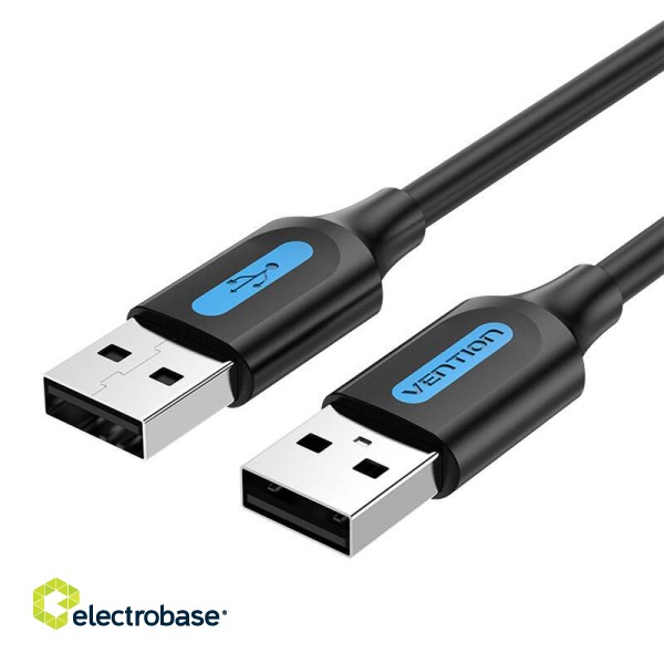 USB 2.0 cable Vention COJBG 2A 1,5m Black PVC paveikslėlis 2
