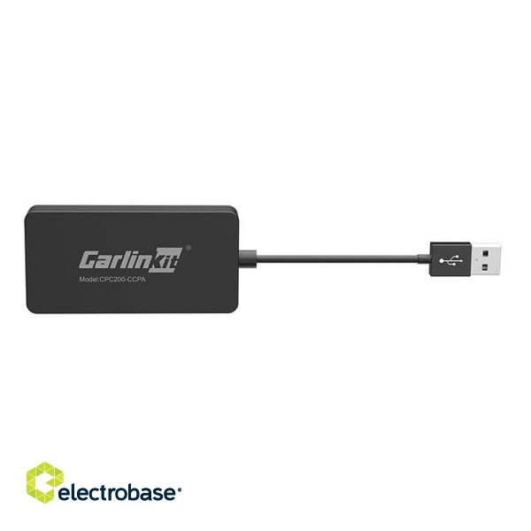 Carlinkit CCPA wireless adapter Apple Carplay/Android Auto (black) фото 3