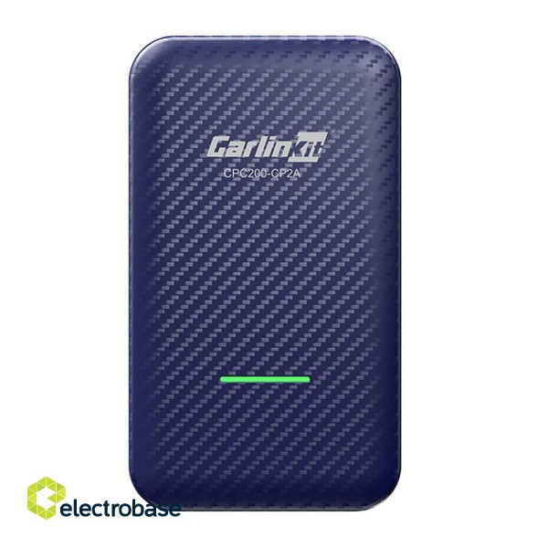 Carlinkit CP2A wireless adapter Apple Carplay/Android Auto (blue) фото 1