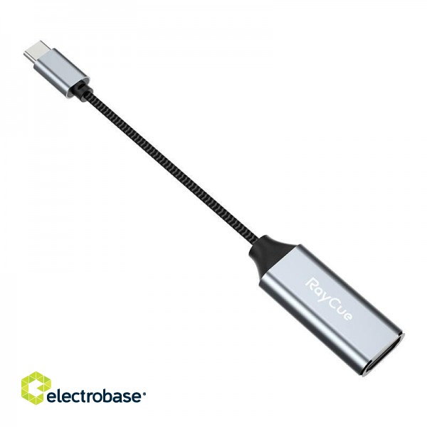 RayCue USB-C to HDMI 4K60Hz adapter (gray) фото 3