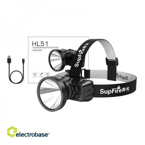 Headlamp Superfire HL51, 160lm, USB image 2