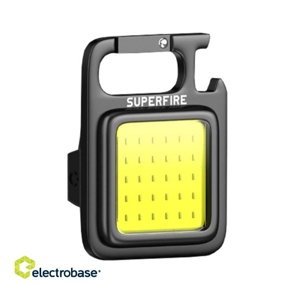 Flashlight Superfire MX16, 600lm, 500mAh, USB-C image 3