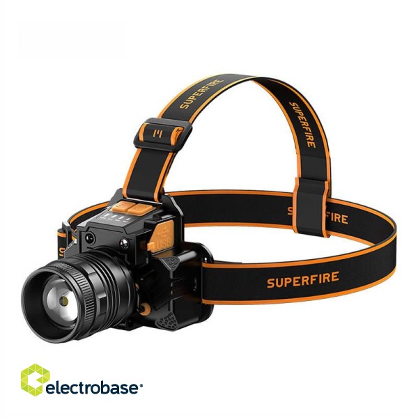 Headlight Superfire HL58, 350lm, USB image 1