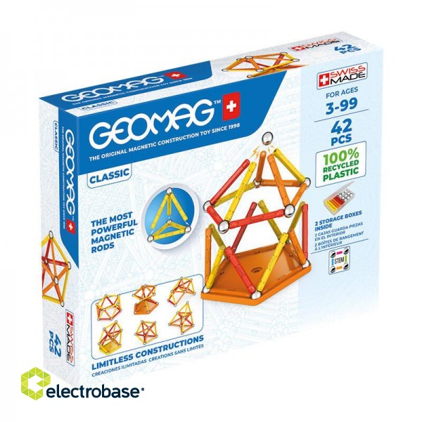 Classic Recycled magnetic blocks 42 pieces GEOMAG GEO-271 image 6