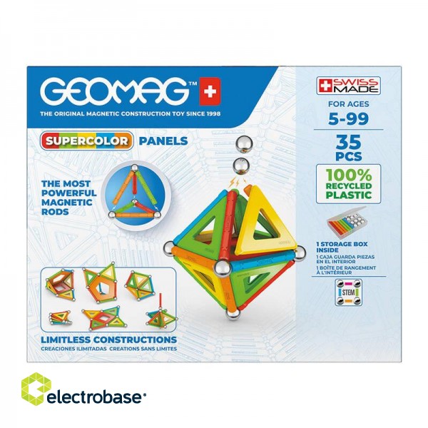 Supercolor Panels Recycled 35-piece GEOMAG GEO-377 image 5