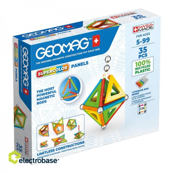 Supercolor Panels Recycled 35-piece GEOMAG GEO-377 image 6