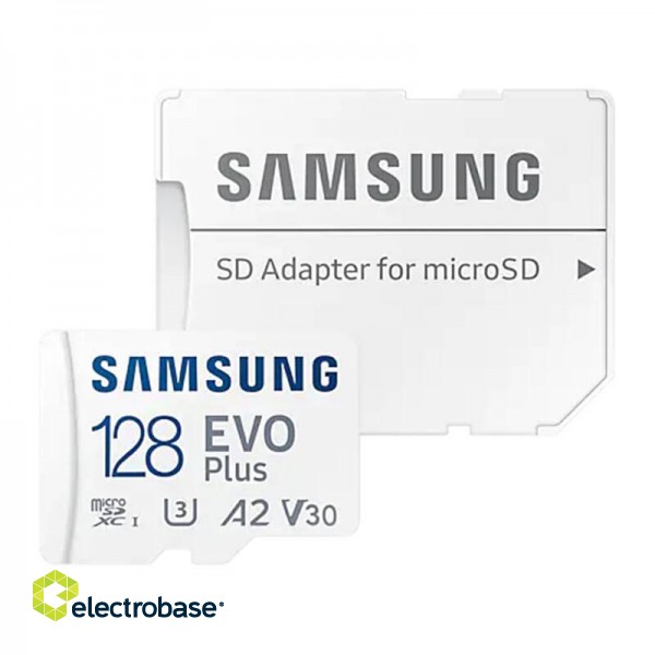 Memory card SAMSUNG MicroSD MB-MC128SA 128GB + adapter MB-MC128SA/EU paveikslėlis 2
