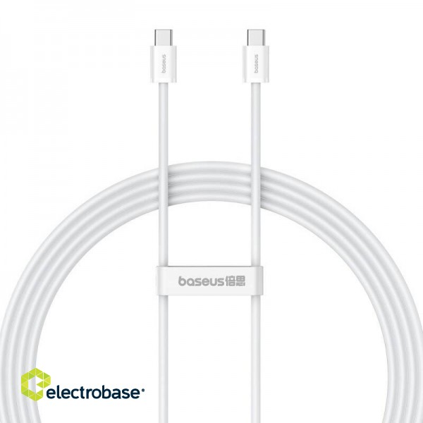 Kabel szybkiego ładowania USB-C do USB-C Baseus Superior 2 100W 2m (biały) фото 1