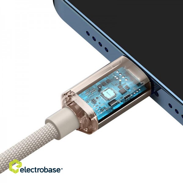 Kabel USB-C do iP Baseus Crystal Shine,  20W, 2m (różowy) image 5