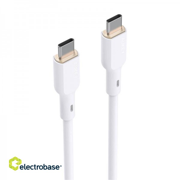 USB-C to USB-C Cable Aukey CB-SCC102, 100W, 1.8m (white) paveikslėlis 3