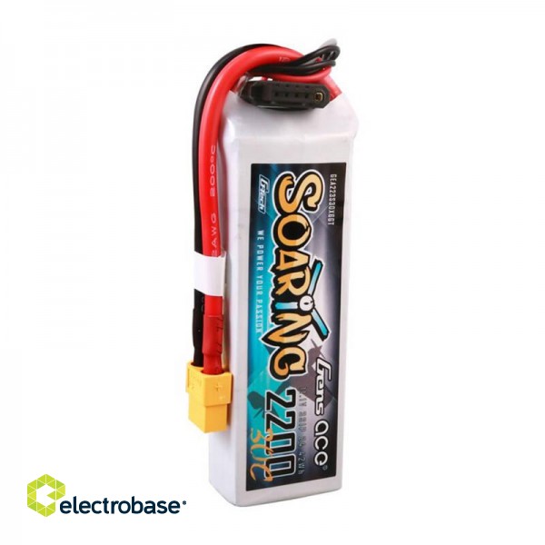 Gens ace G-Tech Soaring 2200mAh 11.1V 30C 3S1P Lipo Batte фото 4