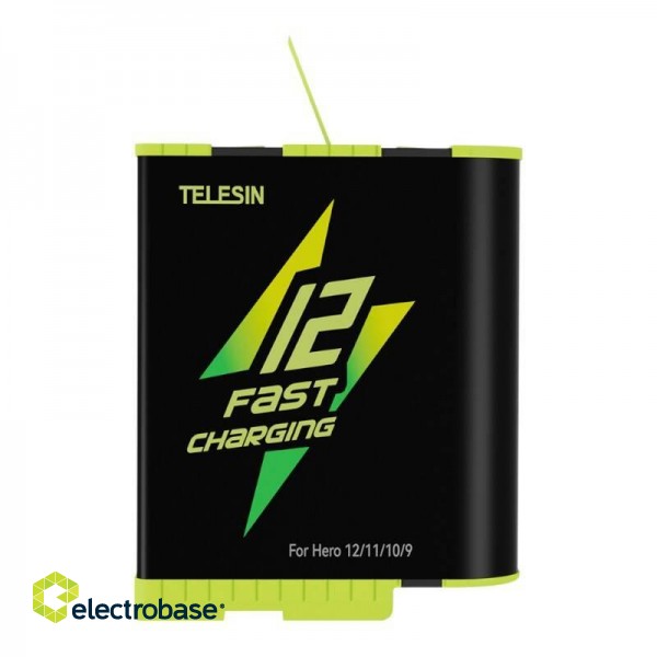 TELESIN Fast charge box +2 battery for GoPro Hero 9/10/11/12 GP-FCK-B11 image 6
