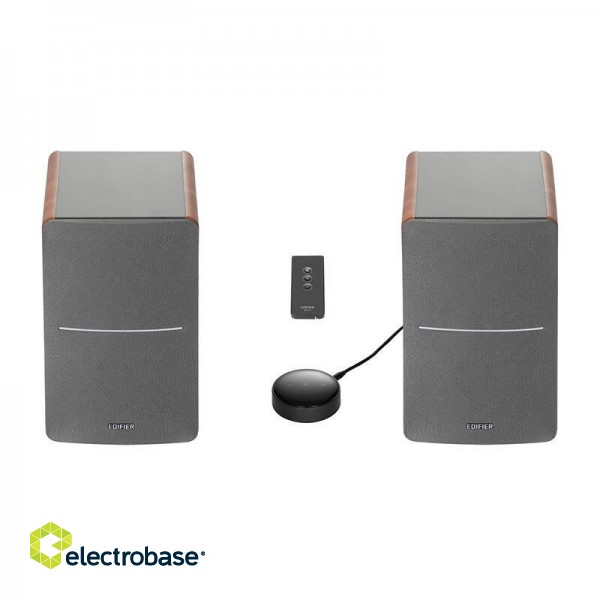 Speakers 2.0 Edifier R1280T with Smart Wi-Fi Audio Streamer WiiM Mini (brown) image 4