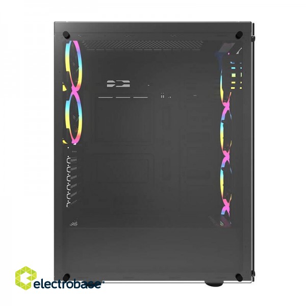 Computer Case Darkflash Phantom + 6 fans (black) paveikslėlis 6