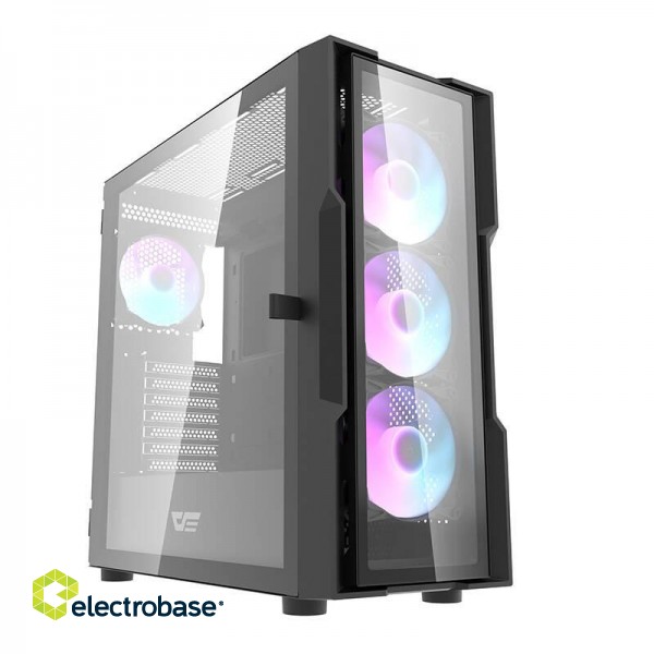 Darkflash DK431 GLASS computer case (black) paveikslėlis 1