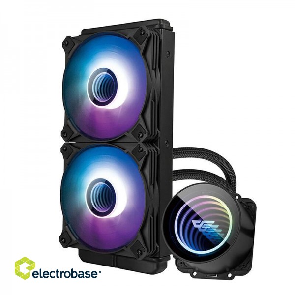 Water Cooling Darkflash DX240 V2.6 ARGB PC  2x 120x120 (Black) фото 3