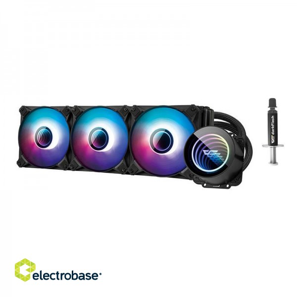 Water Cooling Darkflash DX360 V2.6 PC  ARGB 3x 120x120 (Black) фото 7