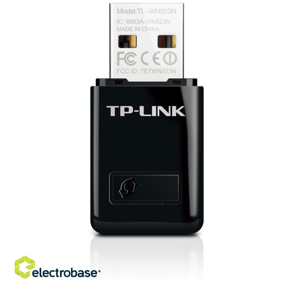 Network equipment // Wireless Network Adapters // TP-LINK TL-WN823N Mini karta WiFi, USB, 300Mb/s, standard N image 3