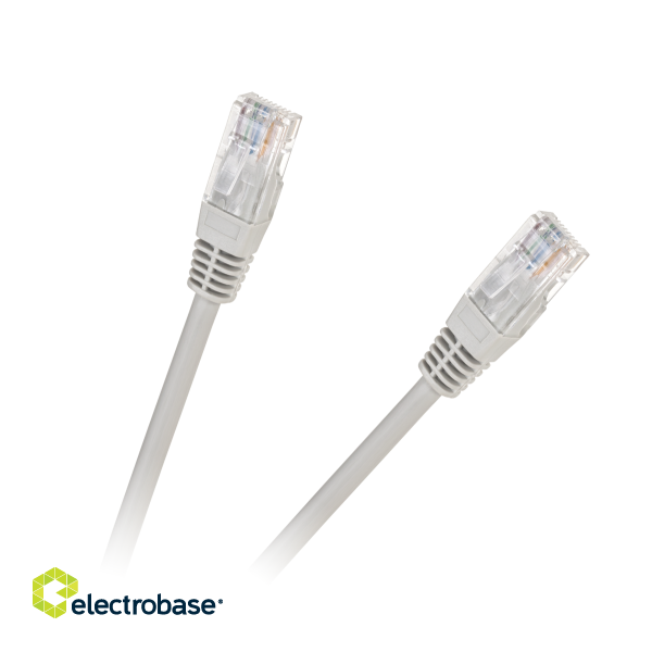 LAN datortīkli // Savienotājvadi (patch cords) Datortīkliem | LAN komutācijas kabeļi // Kabel patchcord UTP cat.5e   1.0m Cabletech Eco-Line