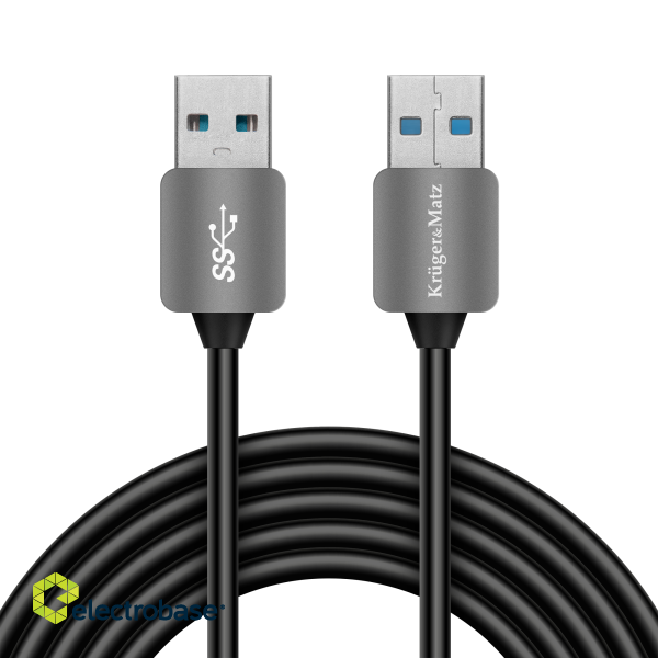 Computer components and accessories // PC/USB/LAN cables // Kabel USB3.0 wtyk - wtyk  1m Kruger&amp;Matz image 2