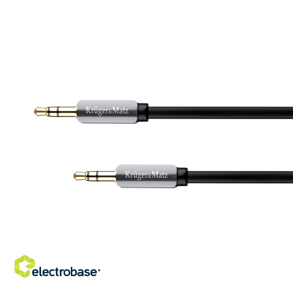 SALE // Kabel stereo jack 3.5  wtyk - wtyk  1.5m Kruger&amp;Matz  kabel sprężynka фото 1