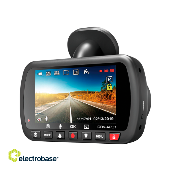 Car and Motorcycle Products, Audio, Navigation, CB Radio // Car DVR (Car Dashcam) // Rejestrator samochodowy Kenwood A201 GPS paveikslėlis 5
