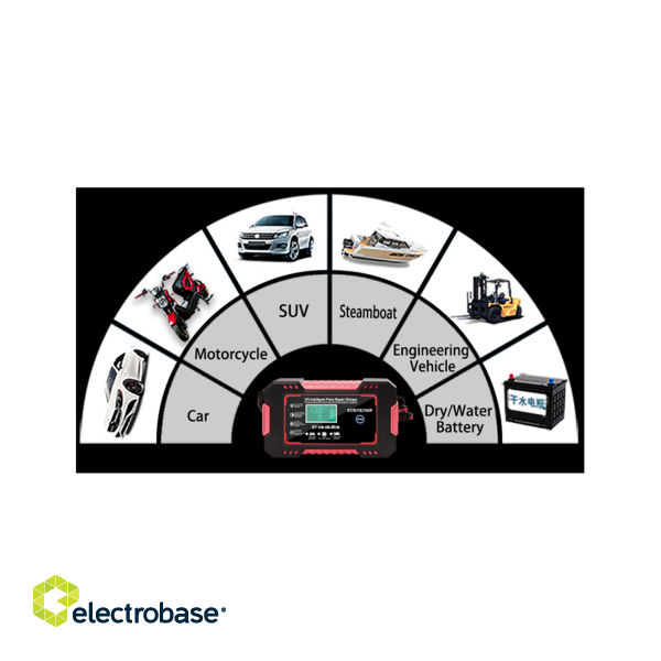 Car and Motorcycle Products, Audio, Navigation, CB Radio // Car Electronics Components : Installation Cables : Fuses : Connectors // Prostownik automatyczny 12 V 6A E6165 image 7