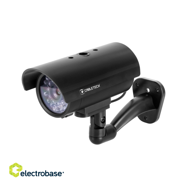 Vaizdo stebėjimo sistemos // Priedai  kameroms // Atrapa kamery tubowej z LED DK-10 Cabletech