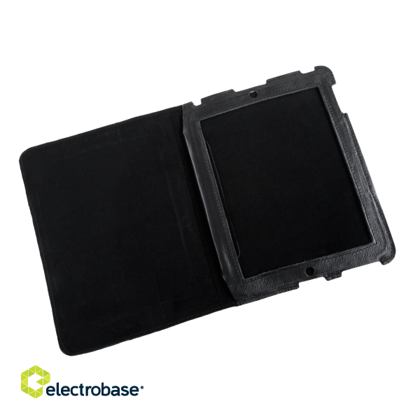 Tablets and Accessories // Tablet Accessories // Etui dedykowane do Apple iPad 2 skóra czarne naturalna image 1