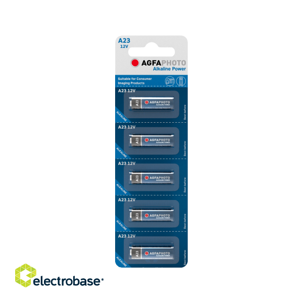 Baterijas, akumulatori, barošanas bloki un adapteri // Baterijas un lādētāji uz pasūtījumu // Bateria AgfaPhoto A23 LR23 5szt./blist.
