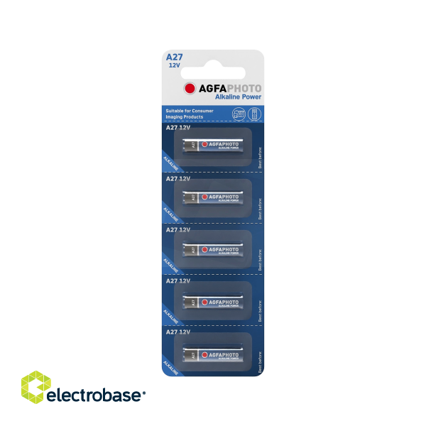 Baterijas, akumulatori, barošanas bloki un adapteri // Baterijas un lādētāji uz pasūtījumu // Bateria AgfaPhoto A27 LR27A 5szt./blist.