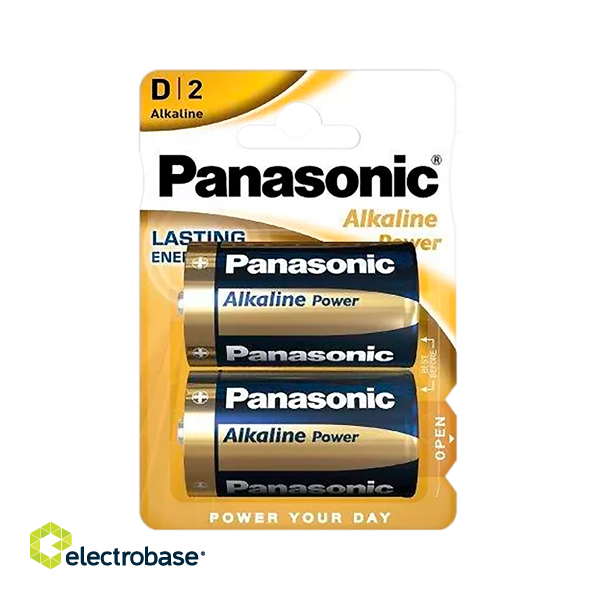 Baterijas, akumulatori, barošanas bloki un adapteri // Baterijas un lādētāji uz pasūtījumu // Bateria alkaliczna Panasonic BRONZE  LR20 2szt./bl.