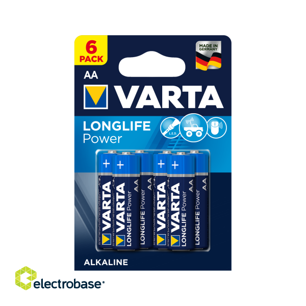 Baterijas, akumulatori, barošanas bloki un adapteri // Baterijas un lādētāji uz pasūtījumu // Bateria alkaliczna VARTA LR06 LONGLIFE 6szt./bl.