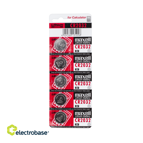 Baterijas, akumulatori, barošanas bloki un adapteri // Baterijas un lādētāji uz pasūtījumu // Bateria MAXELL CR2032 5szt./blist.