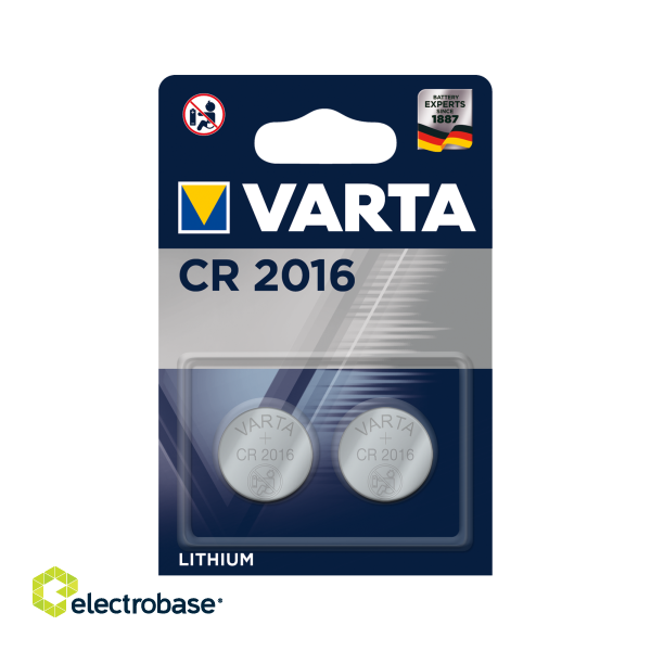 Primary batteries, rechargable batteries and power supply // Batteries AA, AAA and other sizes, chargers for ordering // Bateria VARTA CR2016 2szt./bl.